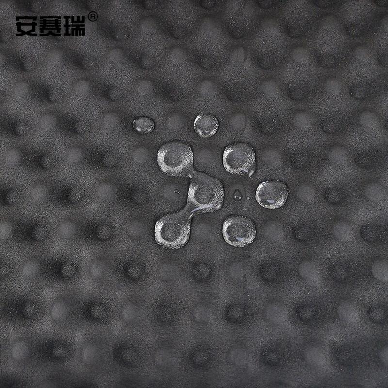 安赛瑞 25029 凹凸隔音防水棉自粘保温 厚5cm 1x5m 黑色按卷销售