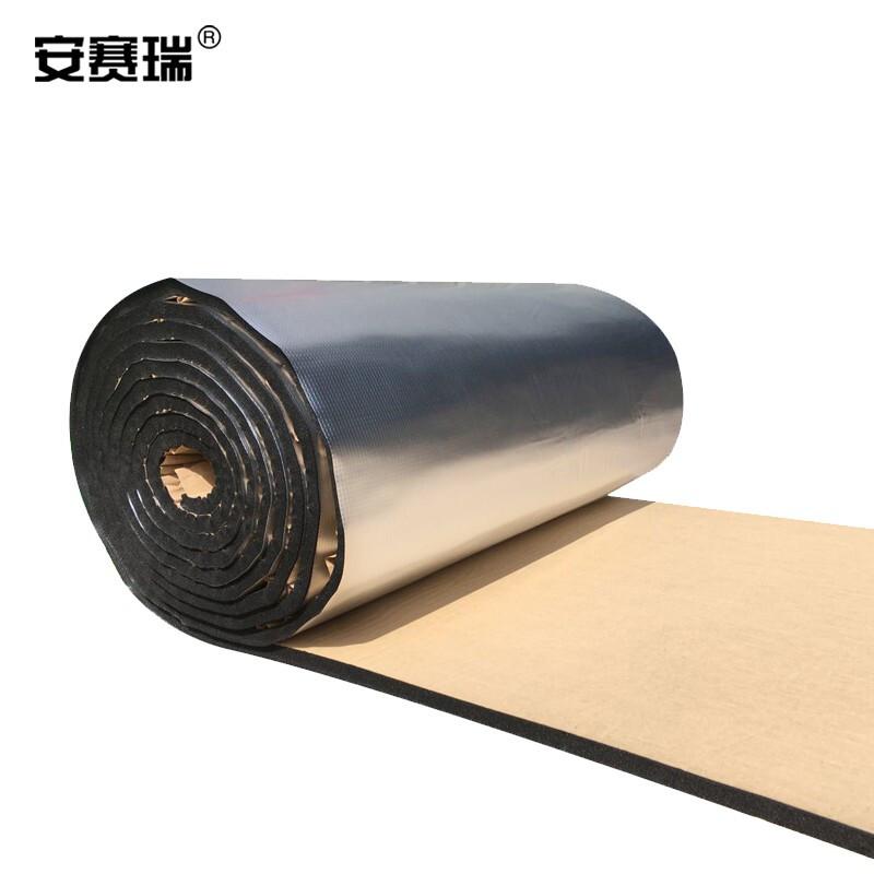 安赛瑞 25032 隔热棉板防水反光保温棉 厚5mm 1x10m黑色按卷销售