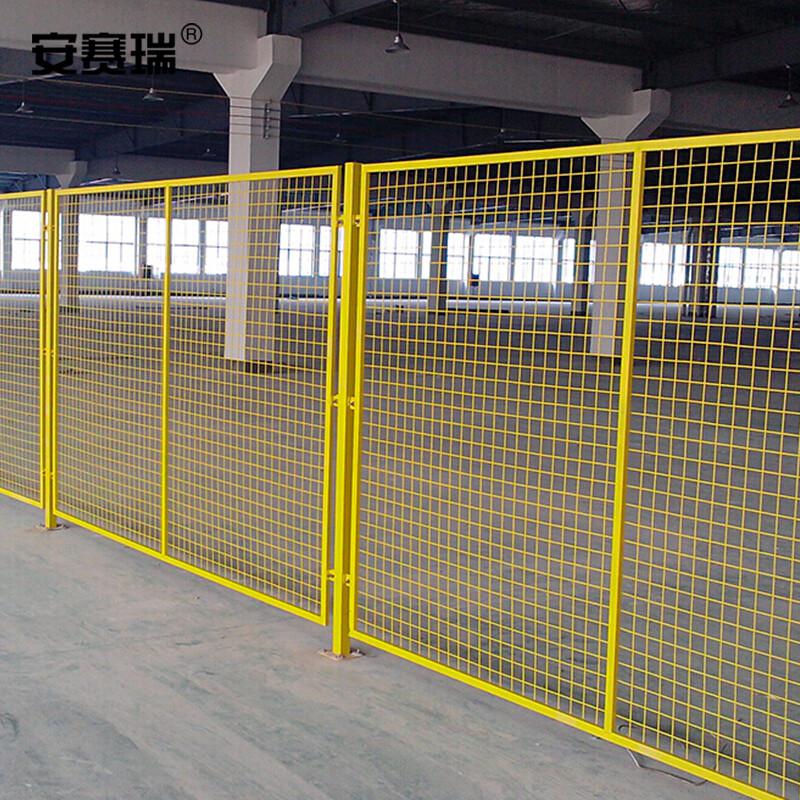 安赛瑞 25203 隔断网铁丝网防护网 1.8×2m 一张网一根柱 黄色 5套起订按（套）销售