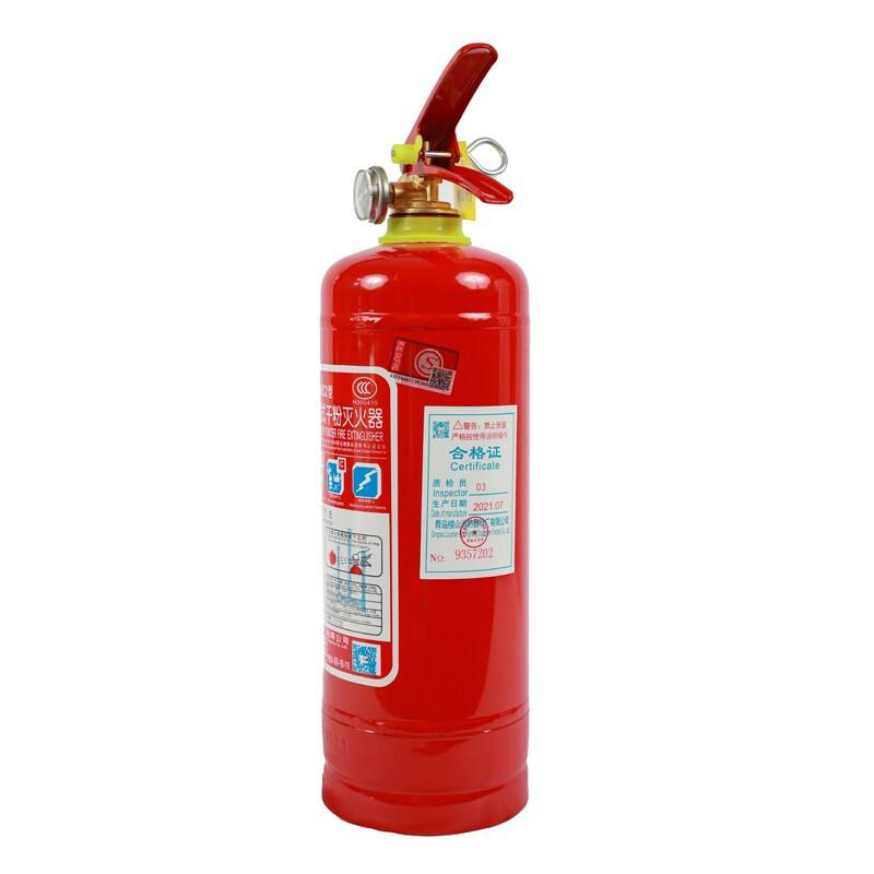 龙雹 MFZ/ABC2 陆用手提式干粉灭火器 2kg 灭火级别：1A 21B 15具起订按具销售