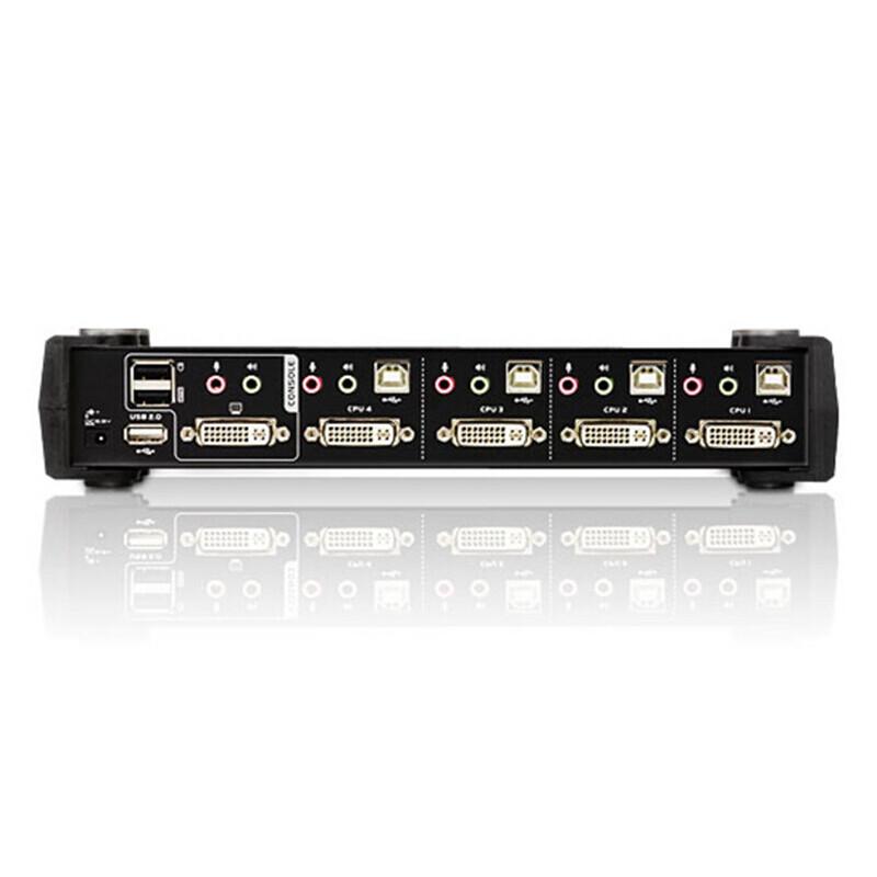 宏正 CS1784A KVM多电脑切换器 4口USB/DVI双通道多电脑按台销售