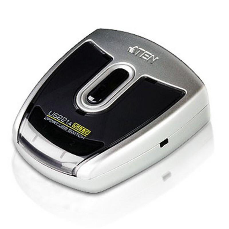 宏正 US221A 电脑USB切换器 2口USB打印机共享器 2进1出按台销售