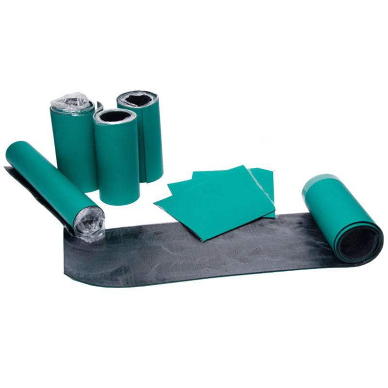 冰禹 BY-2347 防静电台垫 橡胶垫 绿色耐高温工作桌垫 橡胶板 静电台布 1m*1m*2mm按张销售