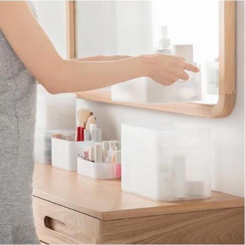 茶花 150005 美纳带把手PP收纳盒(86) 15*22*8.6cm 白色 48个/箱按（个）销售