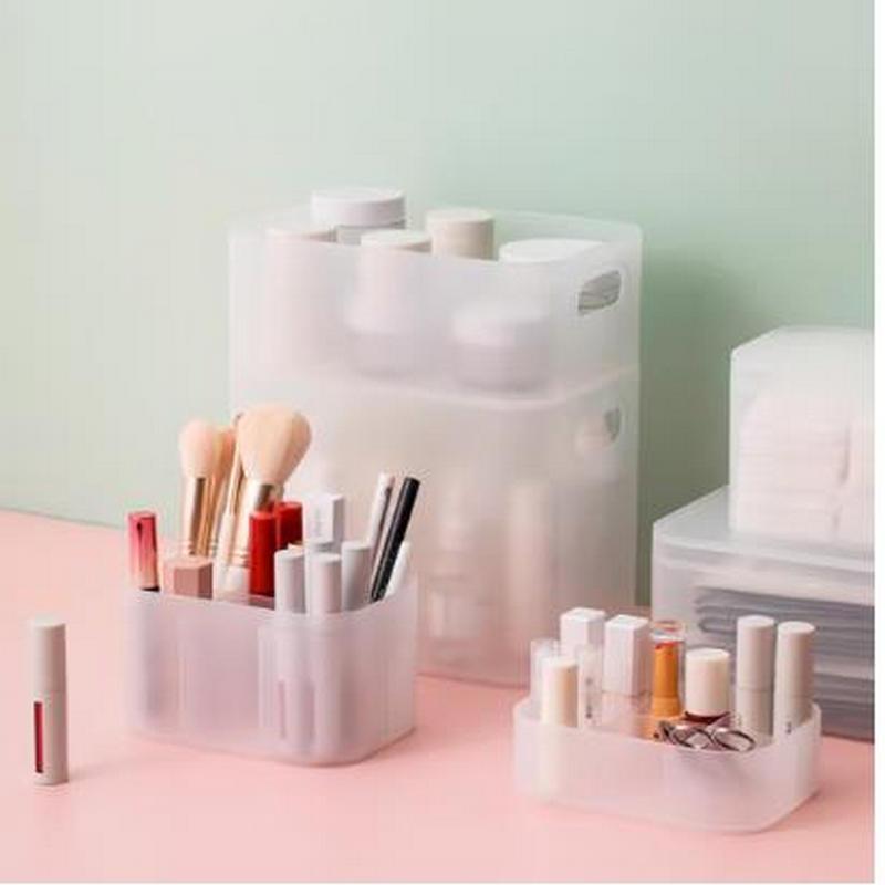 茶花 150005 美纳带把手PP收纳盒(86) 15*22*8.6cm 白色 48个/箱按（个）销售