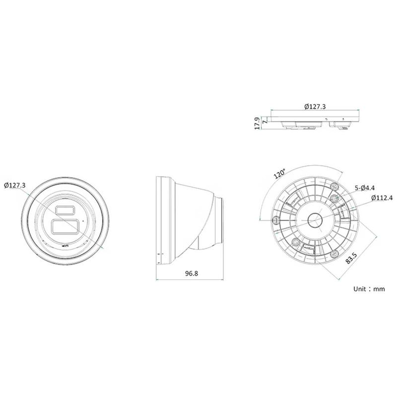 海康威视 DS-2CD3366WDV3-I(2.8mm) 600万 1/2.4