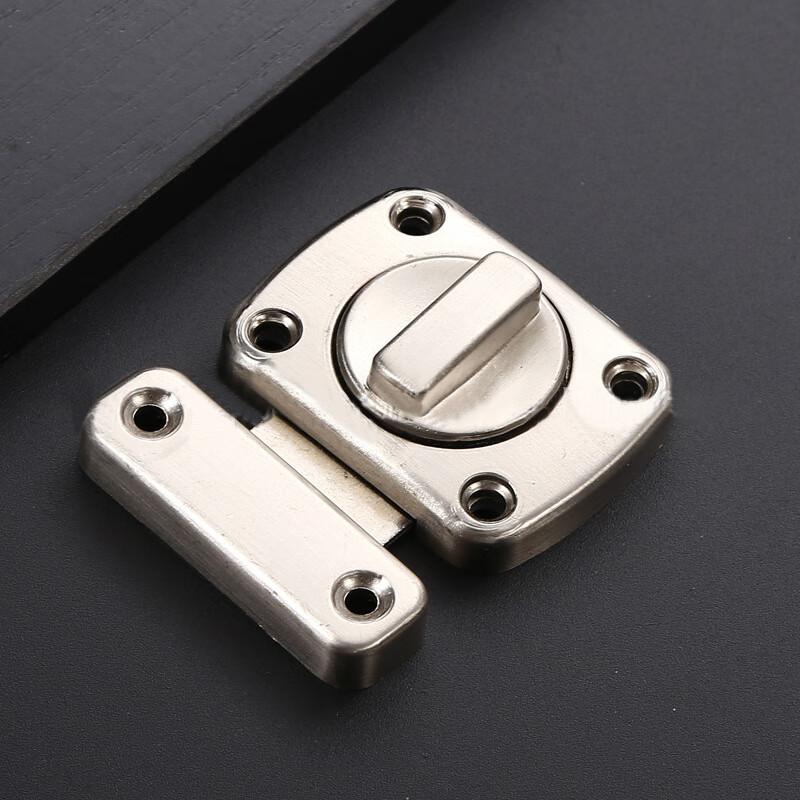 捷诺立（JNL） N49744 锌合金左右加厚明装旋转式插销 大号拉丝按（个）销售