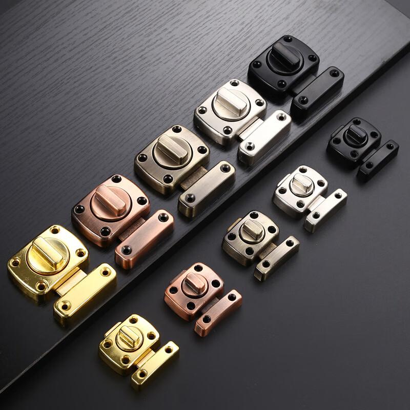 捷诺立（JNL） N49744 锌合金左右加厚明装旋转式插销 大号拉丝按（个）销售