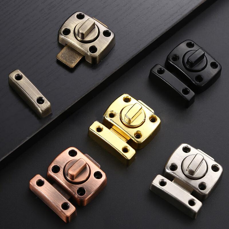 捷诺立（JNL） N49744 锌合金左右加厚明装旋转式插销 大号拉丝按（个）销售