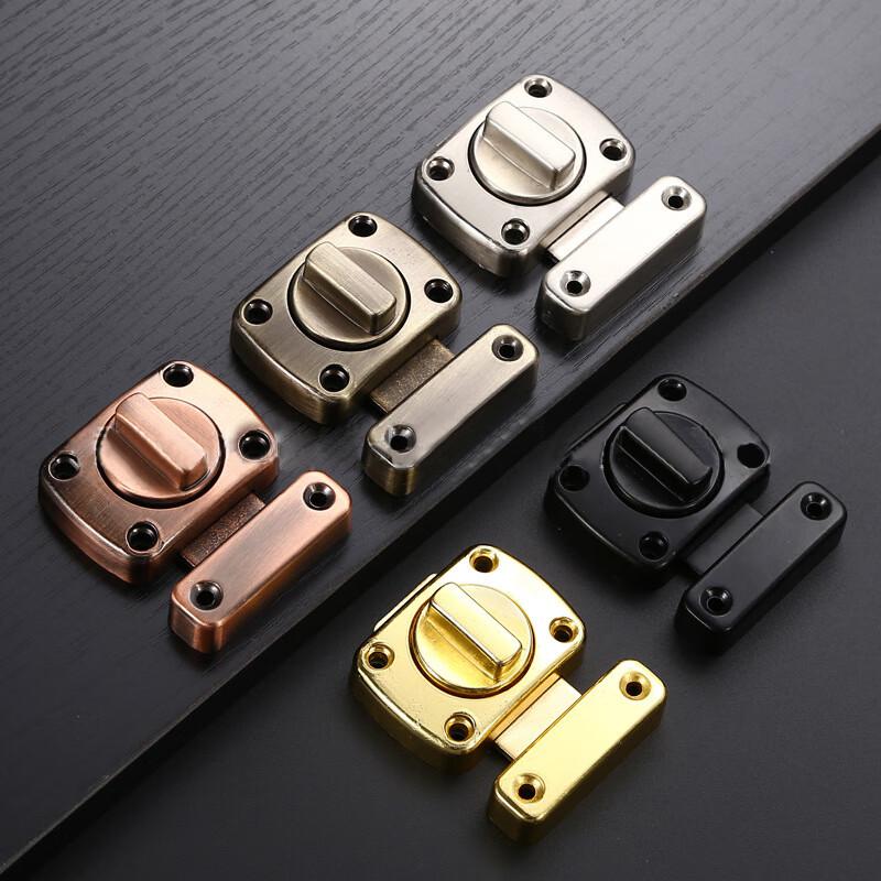 捷诺立（JNL） N49744 锌合金左右加厚明装旋转式插销 大号拉丝按（个）销售