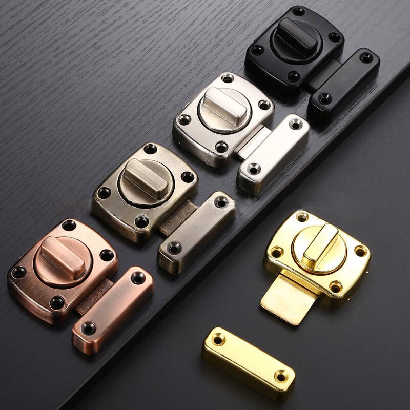 捷诺立（JNL） N49744 锌合金左右加厚明装旋转式插销 大号拉丝按（个）销售