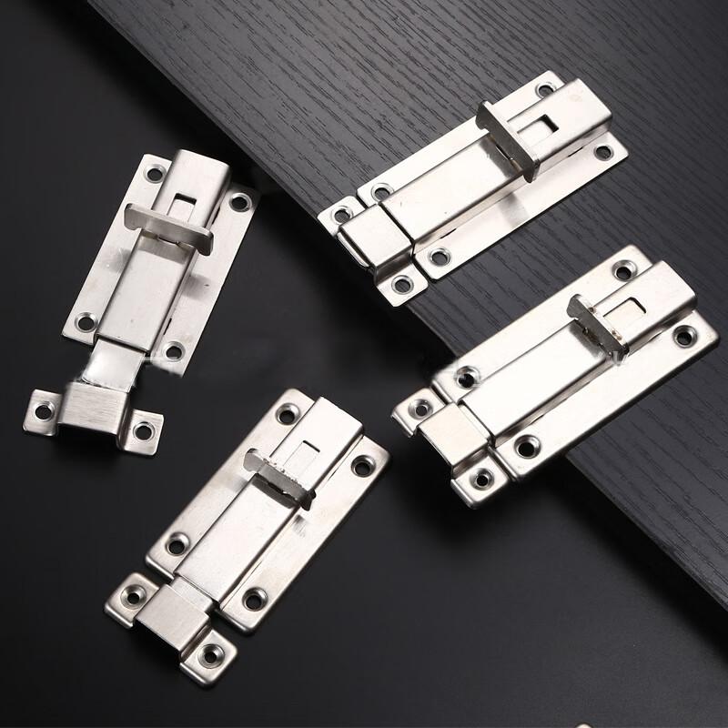 捷诺立（JNL） N49795 不锈钢弹簧插销 3寸手动（反边）配螺丝按（个）销售