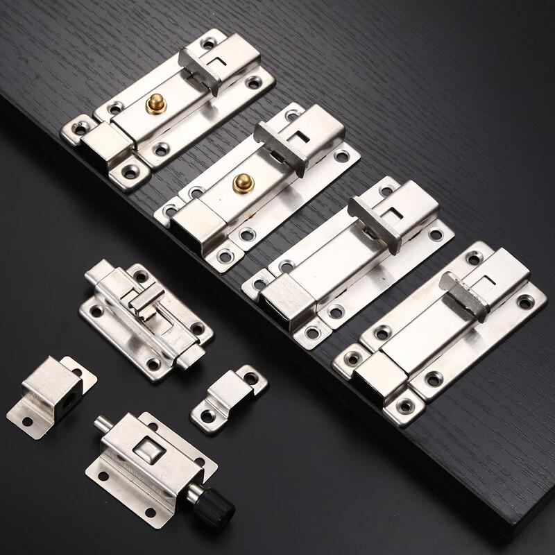 捷诺立（JNL） N49795 不锈钢弹簧插销 3寸手动（反边）配螺丝按（个）销售