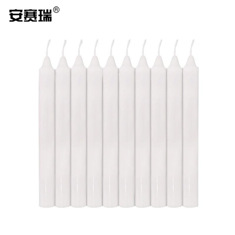 安赛瑞 310092 应急照明蜡烛 1.8x18cm白色10根按包销售