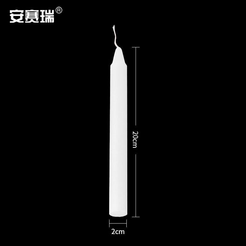 安赛瑞 310092 应急照明蜡烛 1.8x18cm白色10根按包销售