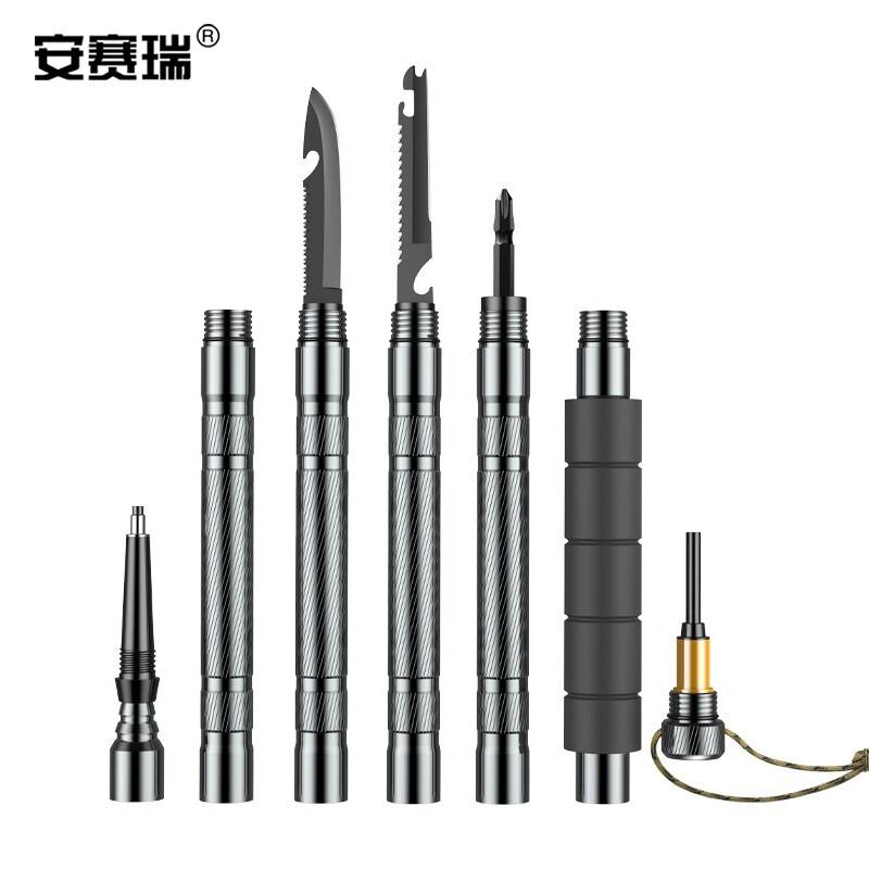 安赛瑞 330022 登山杖 多功能户外登山杖 棍棒加一节按（个）销售