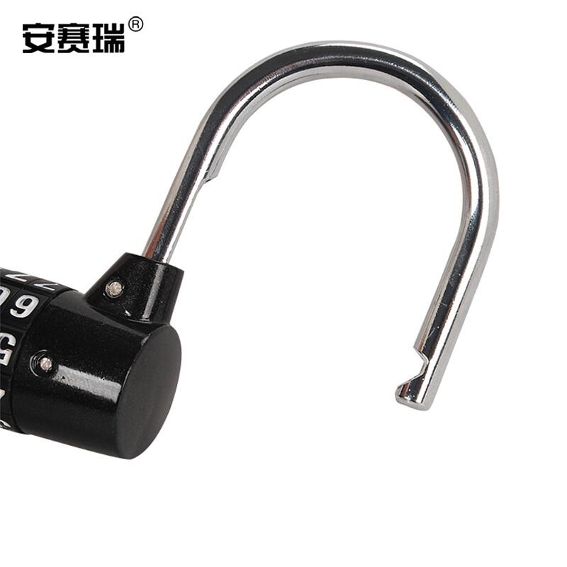 安赛瑞 430836 防盗挂锁5轮密码锁大号 黑色按个销售