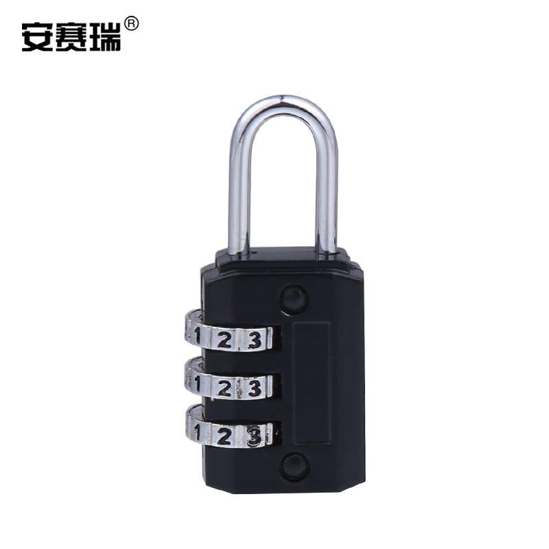 安赛瑞 520152 密码挂锁 三位迷你号 黑色按（把）销售
