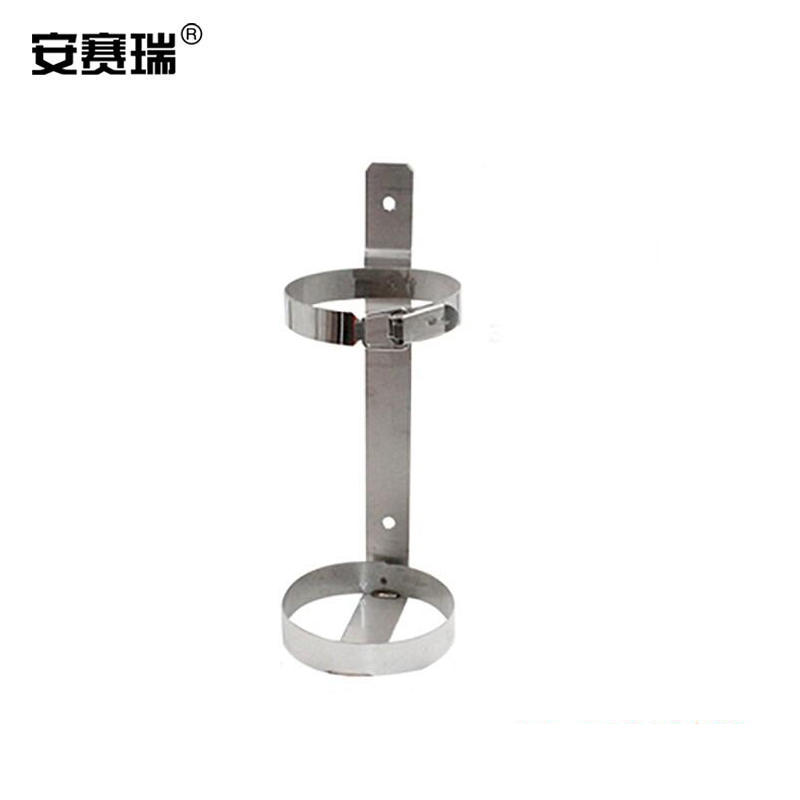 安赛瑞 1E00036 灭火器固定支架 3-4kg不锈钢搭扣式按个销售