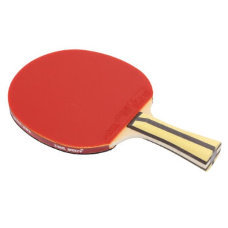 红双喜 H4002 横拍双面反胶乒乓球拍红黑 单拍按个销售