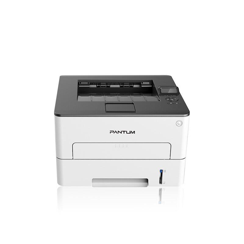 奔图 P3308DW 黑白激光打印机 A4 白色 仅打印、无线网络、自动双面按台销售