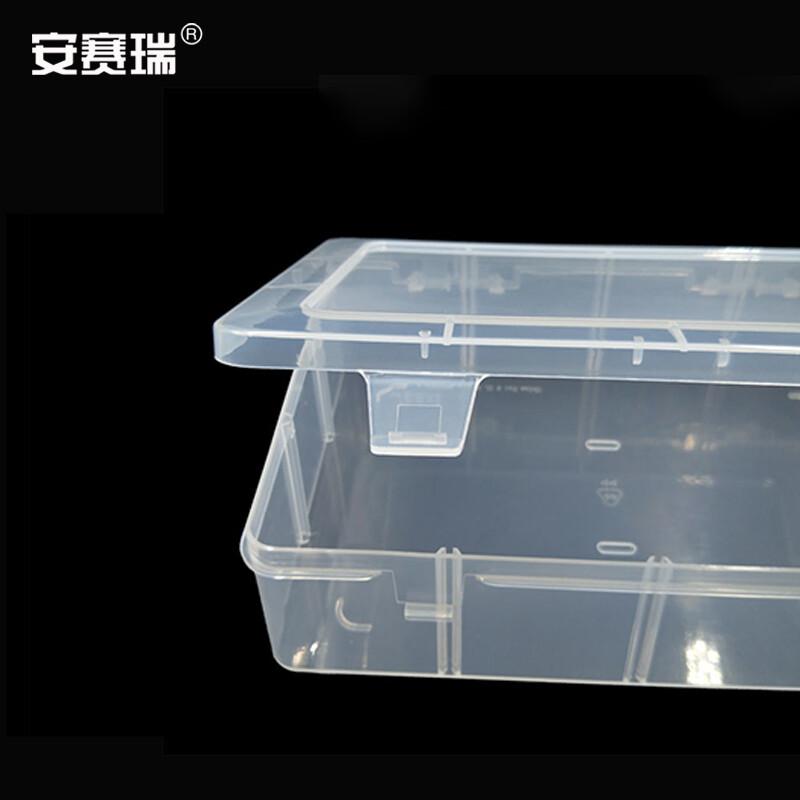 安赛瑞 28578 塑料透明零件盒 工具分类箱 12格 22.5 ×18×5.7cm 透明按件销售