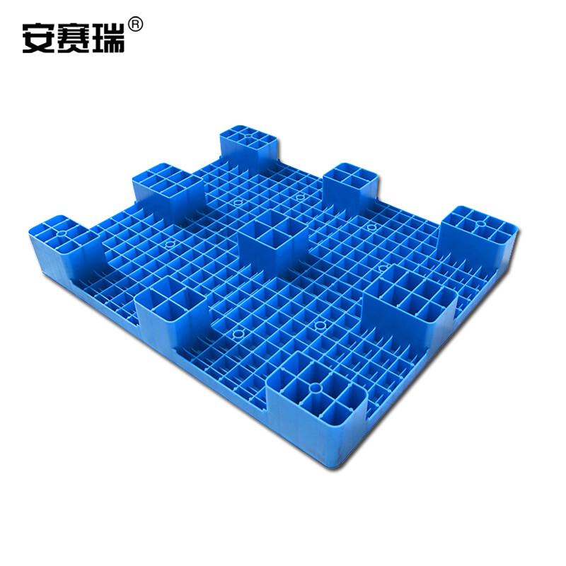 安赛瑞 28416 九脚平板托盘 仓库货架防潮托盘 120×100×14cm 承重约600kg按（件）销售
