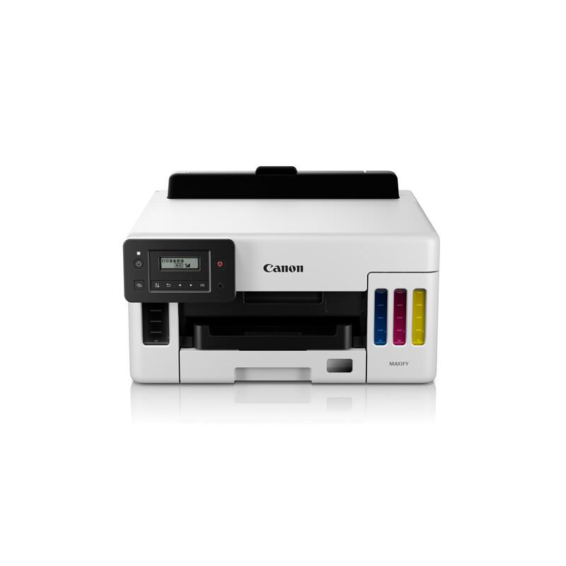 佳能 GX5080 连供加墨式彩色打印机 A4 白色 仅打印、有线网络、无线网络、自动双面按台销售