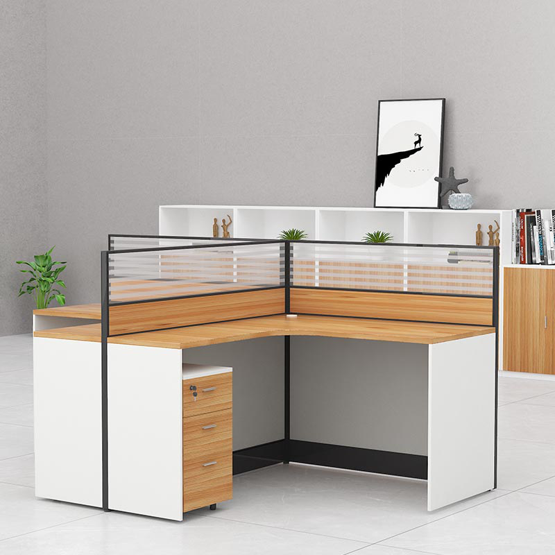 悦山 L型屏风卡座桌子 2人位 2400*1400*1100按组销售 悦山 L型屏风卡座桌子 2人位 2400*1400*1100按组销售