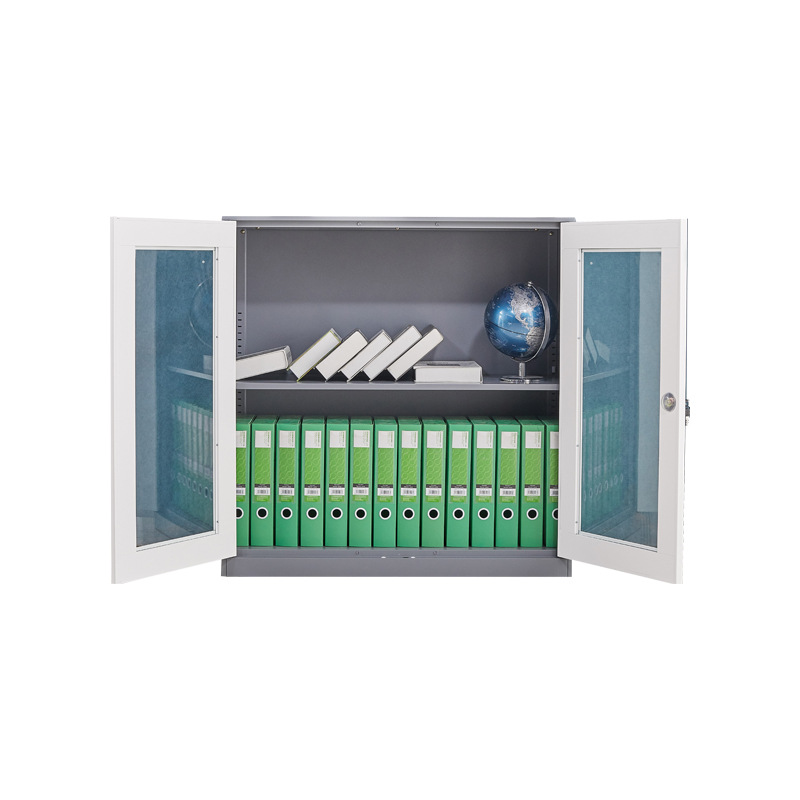 企诺 QNGa19FO-06LPA-2 文件柜档案柜加厚 玻璃矮柜 900*400*925mm按个销售