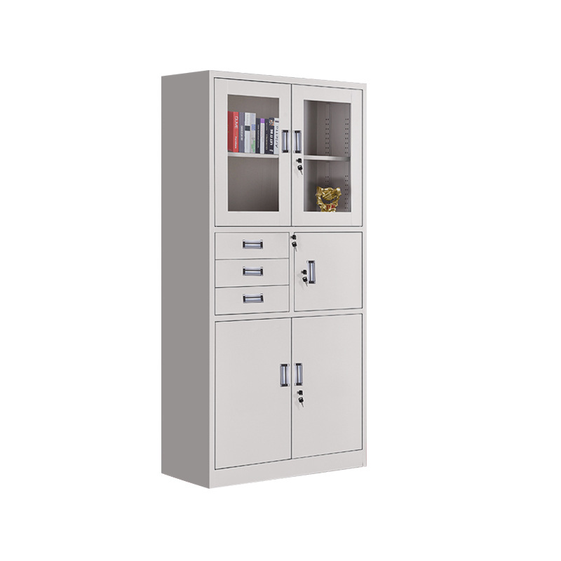企诺 QNGa11A1-05PA 资料柜储物柜偏三斗文件柜加厚 850*390*1800mm按个销售