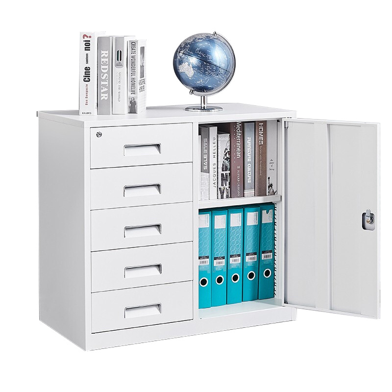 企诺 QNGnA1-10PA 钢制文件柜矮柜5斗一门柜 750*390*700mm按个销售