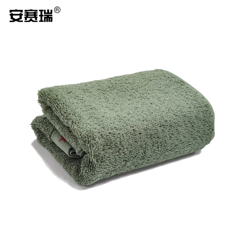 安赛瑞 7A00048 洗脸巾 84*33cm 深绿色按（条）销售