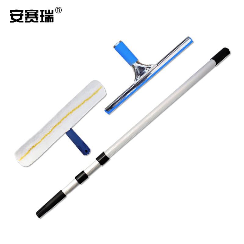 安赛瑞 7A00131 玻璃擦窗器 3米三件套  伸缩杆+玻璃刮+涂水器按（套）销售
