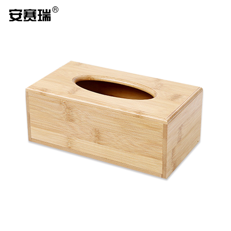 安赛瑞 7D00018 竹木下翻盖抽纸盒 220×120×80mm按（个）销售