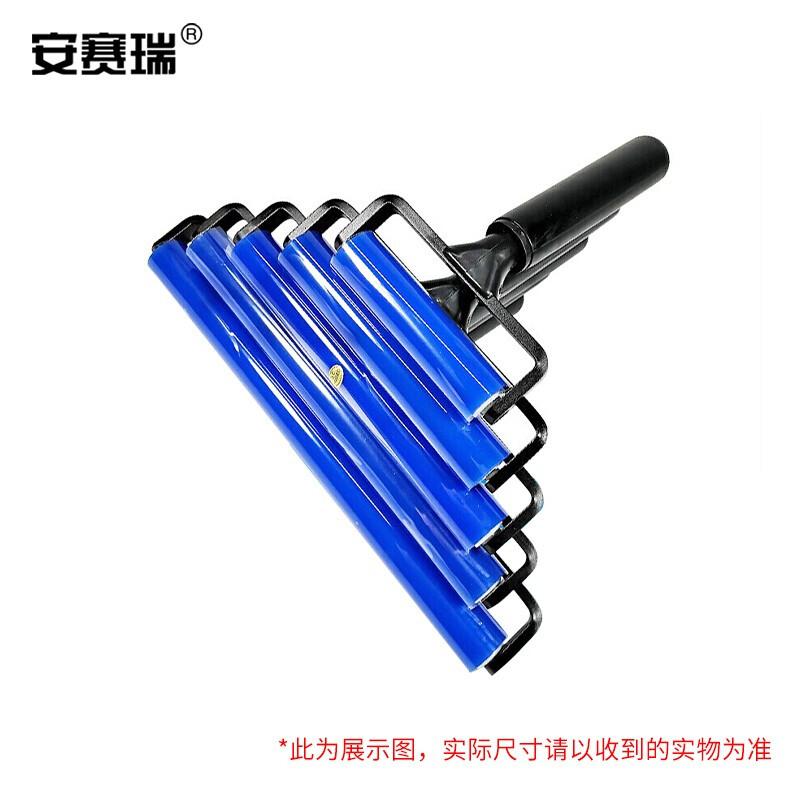 安赛瑞 7C00046 蓝色粘尘硅胶滚轮 30cm  黑色塑料柄按（个）销售