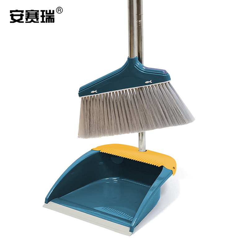 安赛瑞 7A00159 加宽扫把簸箕套装 蓝色按（套）销售