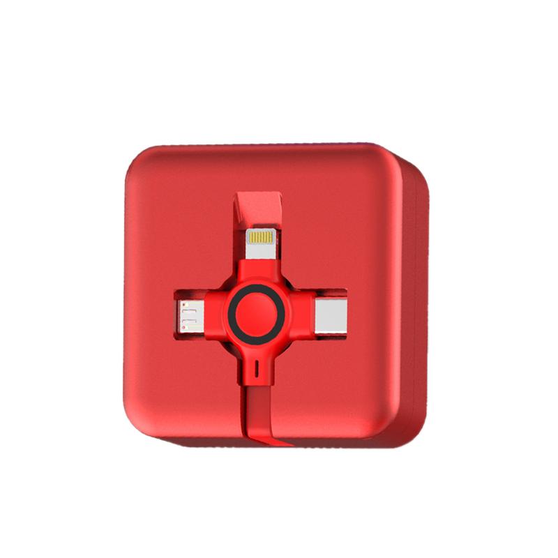 乐默 LCB-156 乐正收纳三合一数据线 120cm 混色按个销售