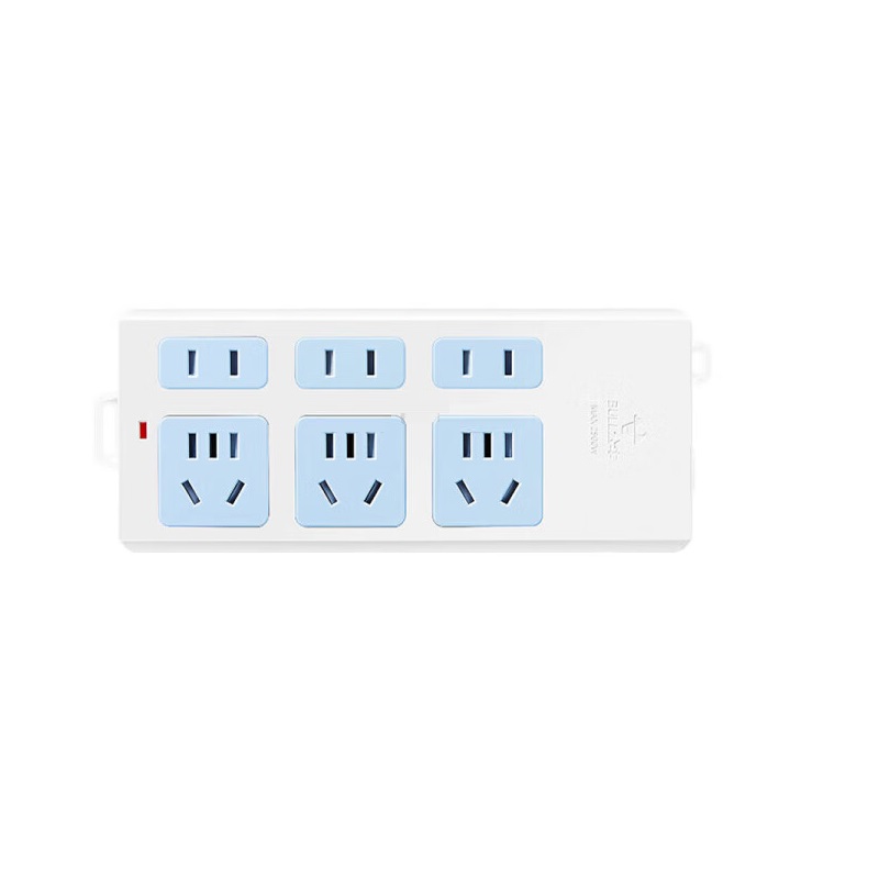 公牛 GN-102 新国标插座 6位无开关 3米 蓝白色按个销售