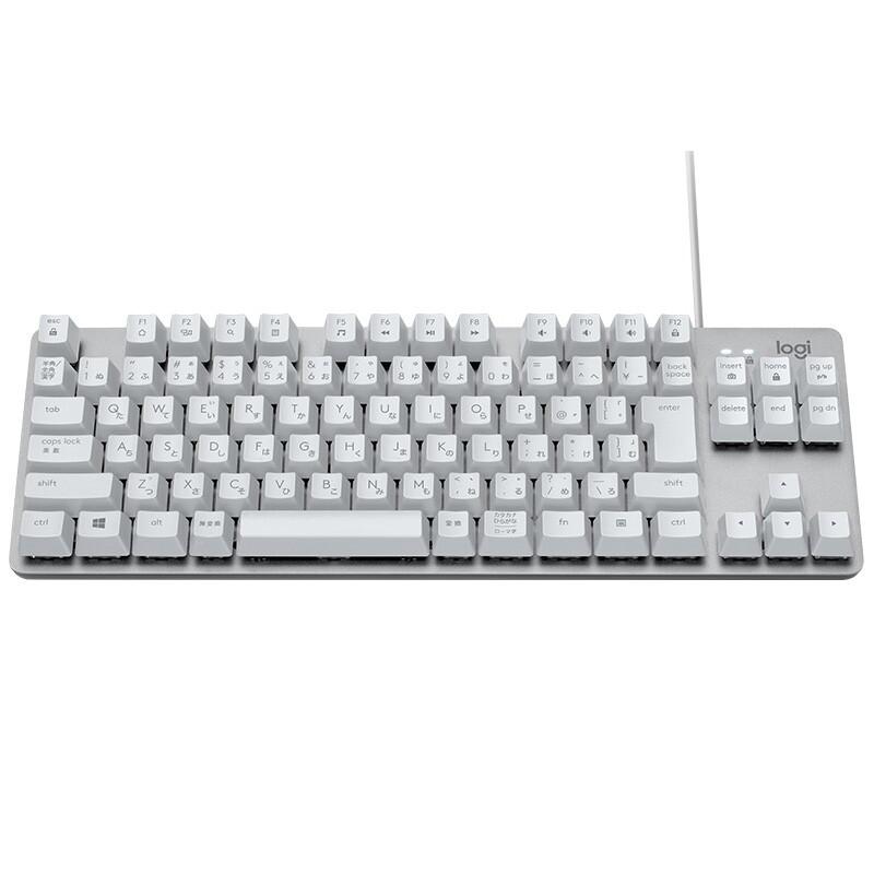 罗技 K835 TKL 有线键盘 TC青轴 白色按个销售