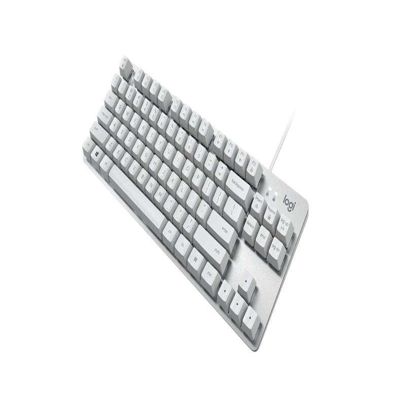 罗技 K835 TKL 有线键盘 TC青轴 白色按个销售