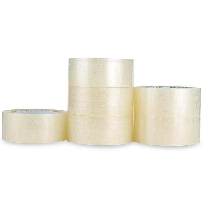 得力 30185 封箱胶带 普透 45mm*200y*45um 6卷/筒按筒销售