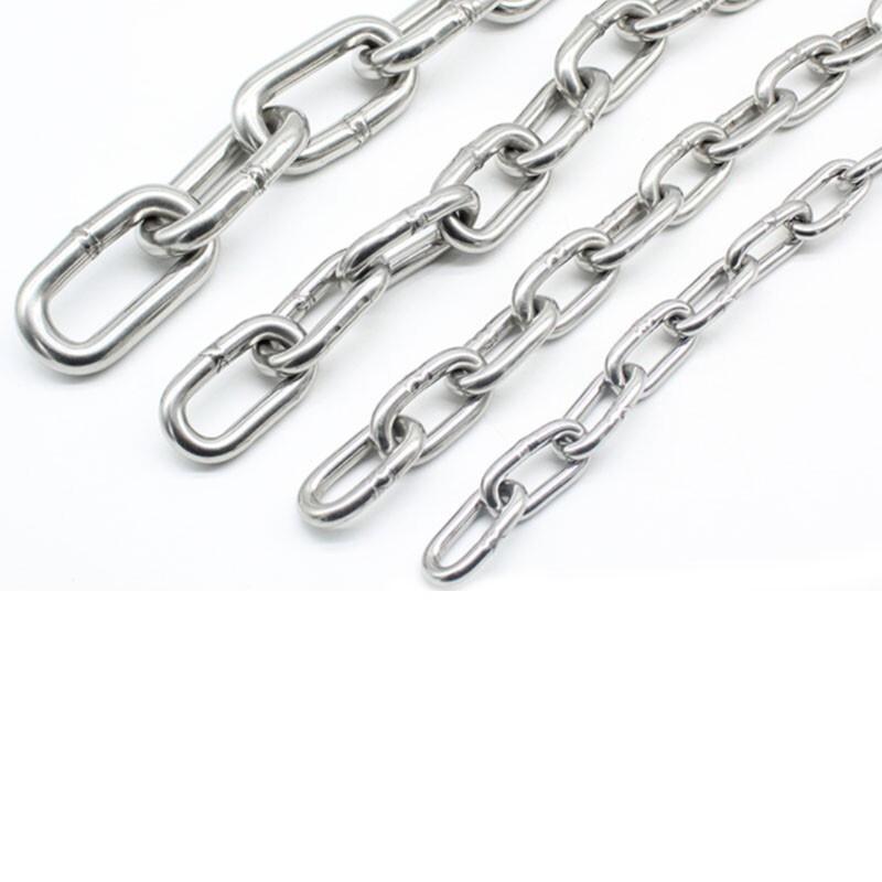海斯迪克 HK-357 304不锈钢链条 防盗链锁链 不锈钢长环链条 直径3mm长10米按条销售