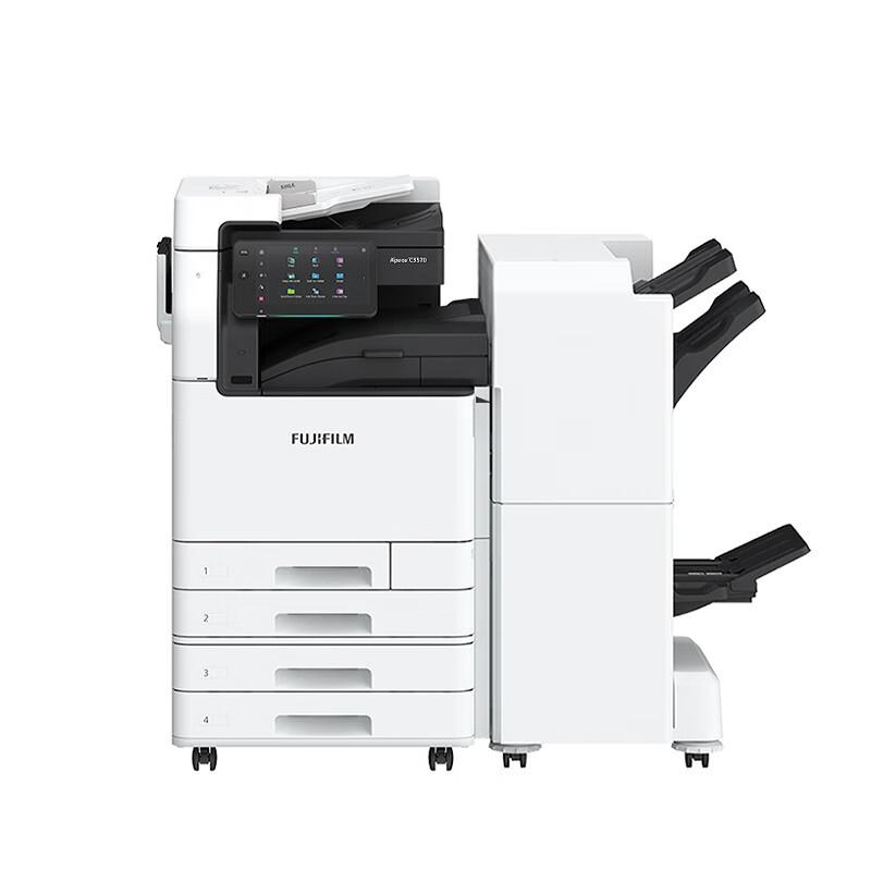 富士胶片 Apeos C3570 CPS 彩色数码复合机 A3 白色 输稿器+四纸盒+C4型小册子装订器按（台）销售