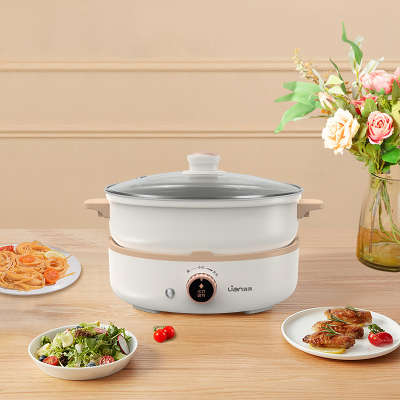 联创 DF-BL8028M 电煮锅分体式电火锅 1300W 50178 彩盒包装 分离可拆卸、可熬、炖、焖、煮大火力烹饪食物、食品级不粘锅涂层材质、两档火力调节、干烧自动断电、钢化玻璃上盖、容量4.5L按（台）销售