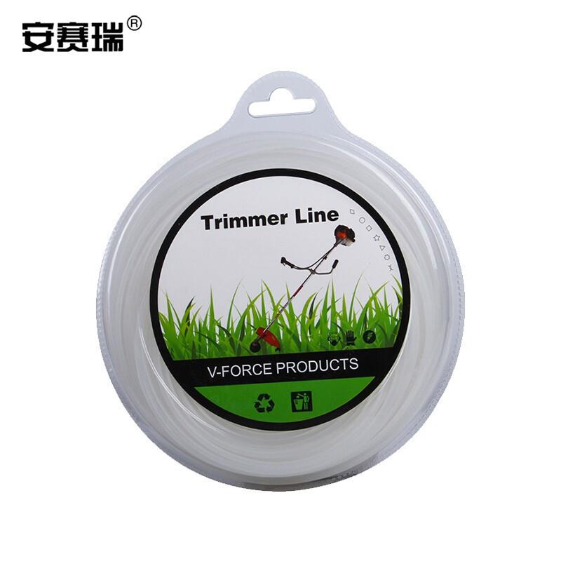 安赛瑞 240887 尼龙打草绳 通用割草头线割草机配件 2.7mm圆形白色按（卷）销售