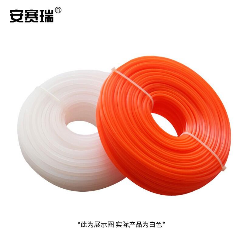 安赛瑞 240887 尼龙打草绳 通用割草头线割草机配件 2.7mm圆形白色按（卷）销售