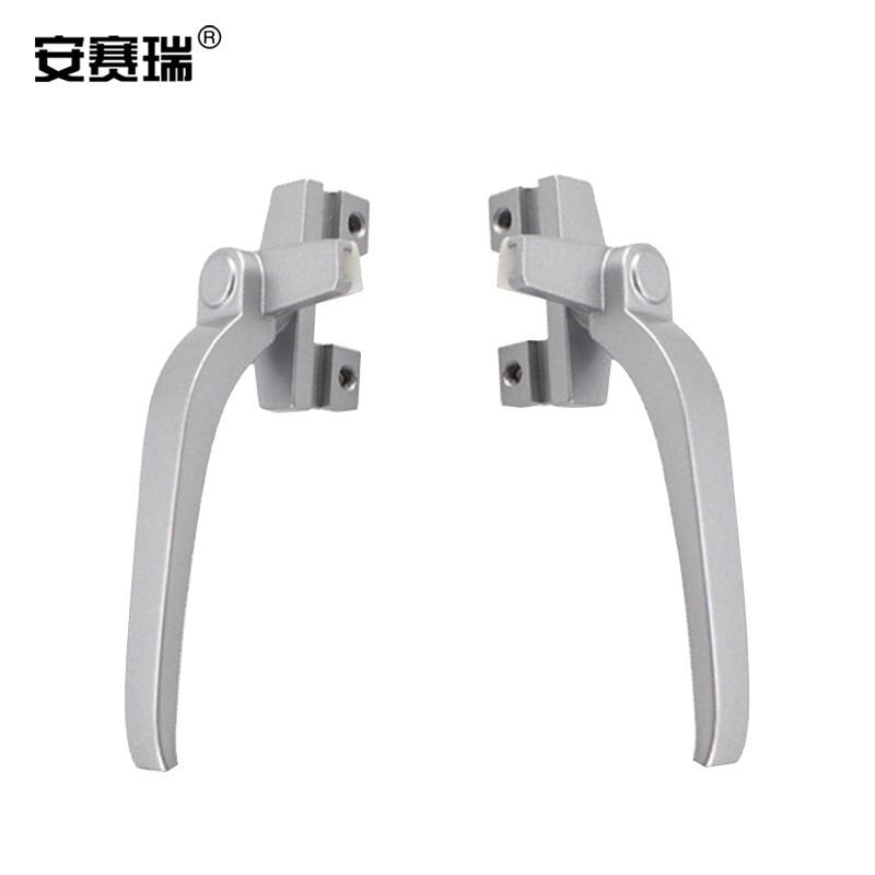 安赛瑞 311101 铝合金窗户执手 加厚38型窗执手 灰色 左执手按盒销售