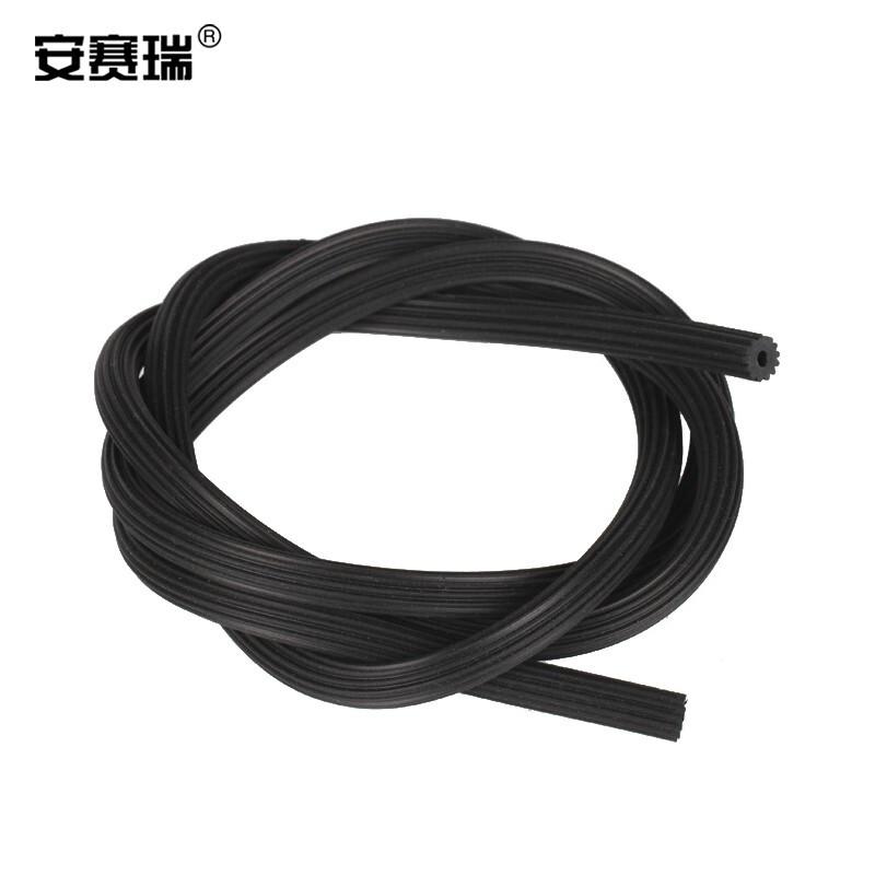 安赛瑞 510348 窗压条 纱网压纱条窗纱皮条嵌条窗户纱门胶条 黑色直径4.5mm 长10米按根销售