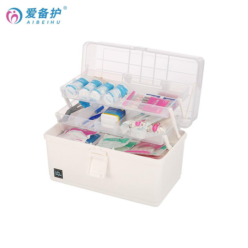 爱备护 YD-J004SW 家庭医疗药箱 34cm×18cm×22.5cm 米白色 含31种90件急救用品 配置清单参见详情页按(套)销售 爱备护 YD-J004SW 家庭医疗药箱 34cm×18cm×22.5cm 米白色 含31种90件急救用品 配置清单参见详情页按(套)销售